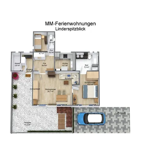 Apartmán Linderspitzblick